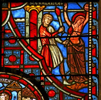 Geschichte der Heiligen Margareta: Sie wird erneut gefoltert von French School