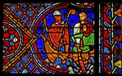 St. Nikolaus: Sagt den Pilgern, sie sollen die Flasche ins Meer werfen von French School