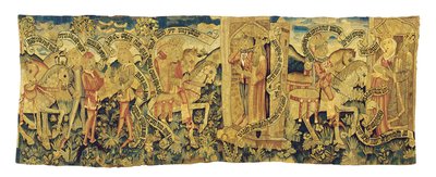 Straßburger mythologisches Wandteppichfragment, ca. 1470-90 von French School