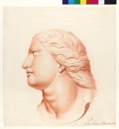 Studie basierend auf Statue (Tochter der Niobe) von French School
