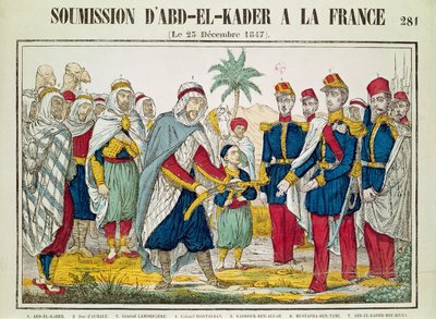 Unterwerfung von Abd el-Kader (1808-83) an Henri d