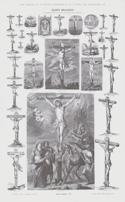 Religiöse Themen (Gravur) von French School