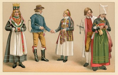 Schwedische Tracht von French School