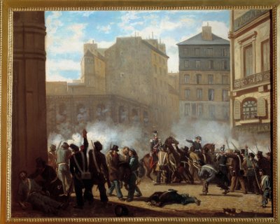 Einnahme des Wasserschlossplatzes des Königspalastes am 24. Februar von French School