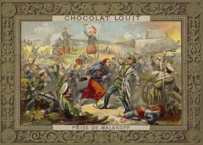 Einnahme des Malakoff-Redoubts, Belagerung von Sewastopol, Krimkrieg, 7. September 1855 von French School