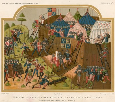 Einnahme der Burg, die von den Engländern vor Dieppe verteidigt wurde von French School