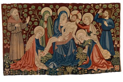 Wandteppich-Antipendium mit der Beweinung des toten Christus 