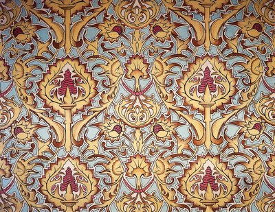 Wandteppich aus dem großen Salon der Gräfin von Paris, erstellt von Maison Nicolle aus Nimes, Frankreich von French School