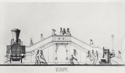 Der österreichische Pavillon auf der Weltausstellung von 1867 von French School