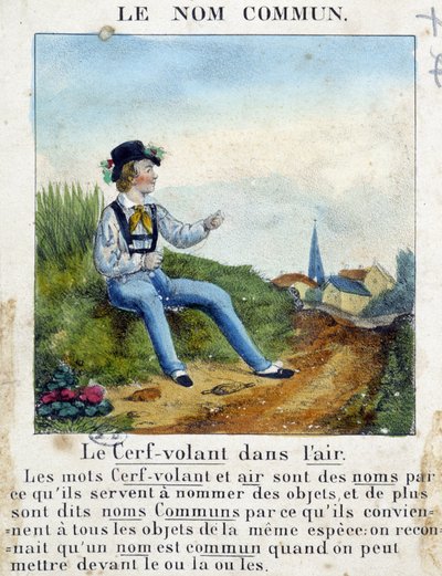 Der Eigenname (Kind mit einem Drachen) - in „Grammatik in Bildern“ von French School
