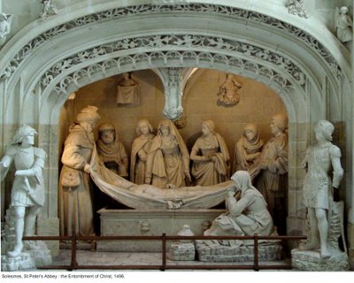 Die Grablegung Christi im südlichen Querschiff, 1496 von French School
