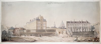 Das Loch in der Rue Monge, das College von Navarra und die Polytechnische Schule von Paris, 1870 von French School