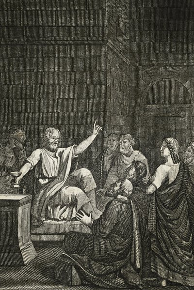 Die letzten Momente des Sokrates von French School