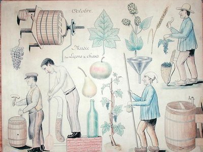 Der Monat Oktober: Weinproduktion von French School