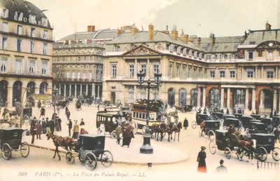 Der Place du Palais Royal in Paris, 1910 von French School