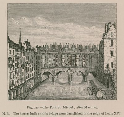 Die Pont St. Michel (nach Martinet) von French School