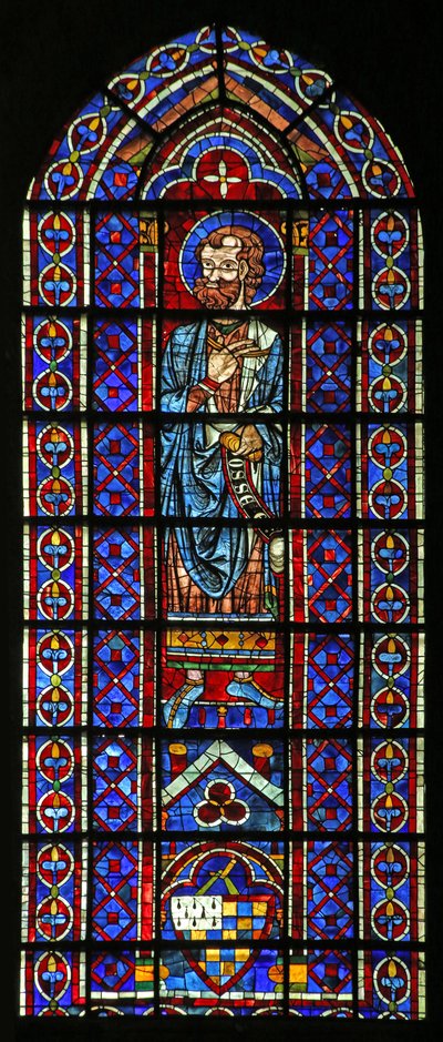 Der Prophet Hosea; Wappen von Mauclerc von French School