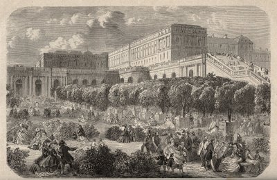 Die Orangerie von Versailles - Orangerie des Schlosses von Versailles - Gravur in „PATRIE“ - Beschreibung der malerischen Frankreich in 6 Bänden von Lucien Huard - Ende des 19. Jahrhunderts von French School