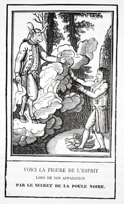 Die Erscheinung des Geistes, ein Geheimnis der Schwarzen Henne von French School