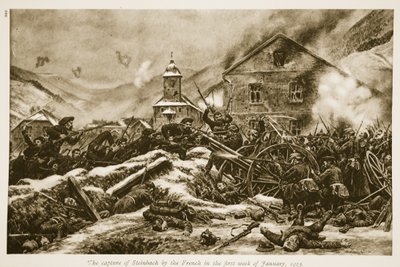 Die Eroberung von Steinbach durch die Franzosen in der ersten Januarwoche 1915, 1915-19 von French School