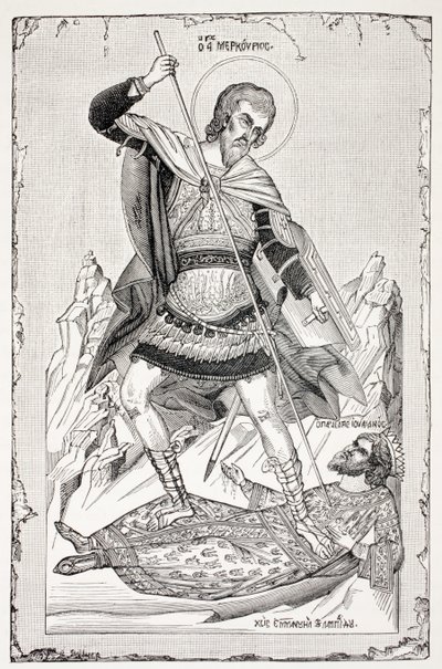 Der Traum des hl. Basilius des Großen, aus 