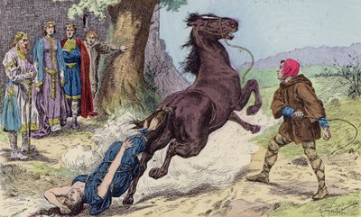 Die Hinrichtung von Brunhilda von Austrasien durch Chlothar II., 613 von French School