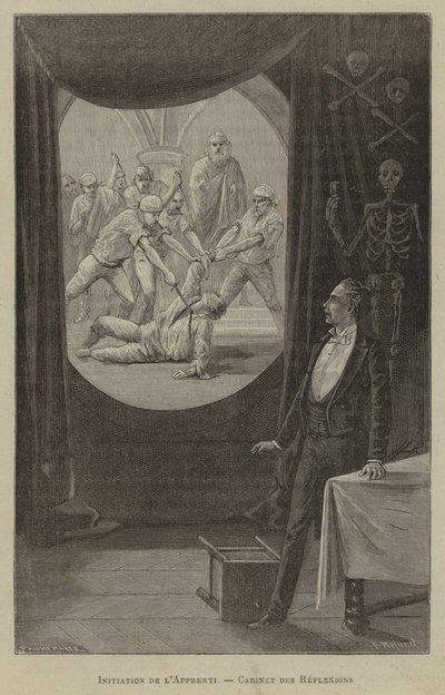 Die Einweihung des Lehrlings. Die Kammer der Reflexion von French School