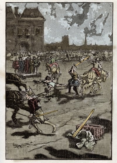 Die Folterung von Francois Ravaillac, Mörder von König Heinrich IV.: Er wird in Paris gevierteilt am 27. Mai von French School