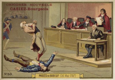 Der Prozess von Gracchus Babeuf, Paris, Französische Revolution, 26. Mai 1797 von French School
