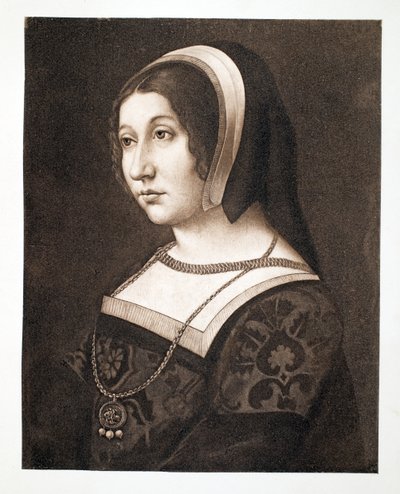 Margaret Tudor, Tochter von Heinrich VII., Königin von Schottland, um 1520 von French School