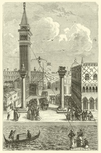 Seiltänzer in Venedig von French School