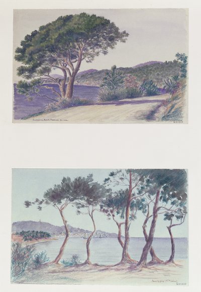 Zwei Ansichten von Ste Maxime von French School