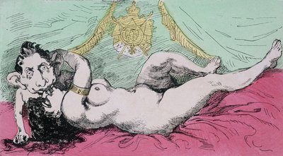 Unter dem Kaiserreich: Die Erziehung eines Prinzen. Karikatur über Eugène Louis Napoleon (1856-1879), Sohn von Napoleon III. 19. Jahrhundert von French School