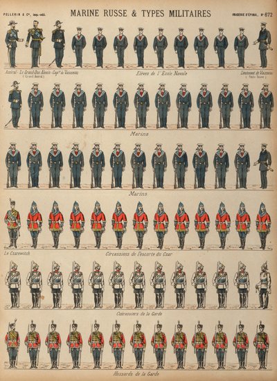 Uniformen der russischen Armee und Marine von French School