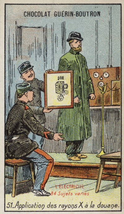 Verwendung von Röntgenstrahlen beim Zoll von French School
