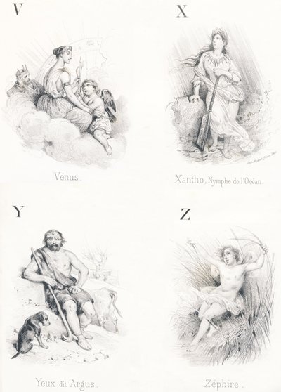 V X Y Z: Venus, Xantho, Augen, Zephir von French School