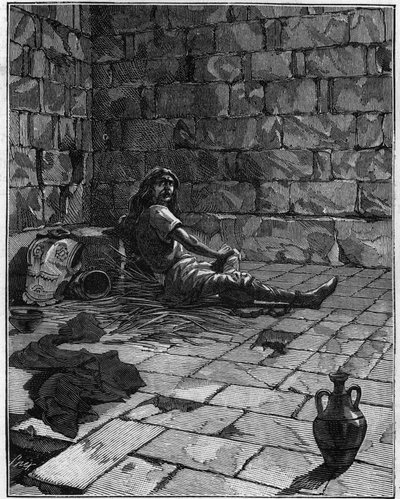 Vercingetorix (ca. 72-46 v. Chr.), ein gallischer Anführer, blieb sechs Jahre im Gefängnis. von French School