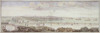 Ansicht von der Seite des Krankenhauses, Marseille, 1698 von French School