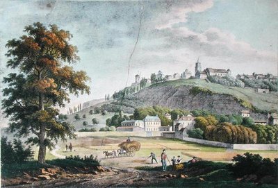 Blick auf Montmartre von St. Denis von French School