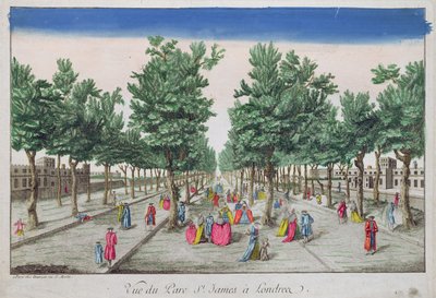 Blick auf den St. James Park, London von French School