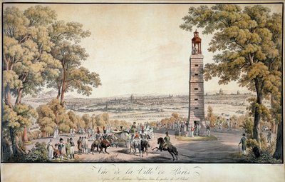 Ansicht der Stadt Paris, aufgenommen von der Laterne oder 