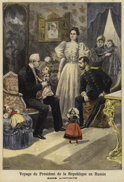 Besuch des französischen Präsidenten Felix Faure in Russland, 1897 von French School