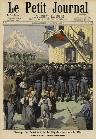 Besuch des französischen Präsidenten Felix Faure im Midi, 1897 von French School