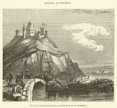 Ansicht der Festung von Sylivrie am Marmarameer (Gravur) von French School