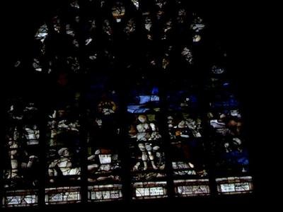 Fenster, das Adam und Eva im Garten Eden darstellt, 1511-45 von French School