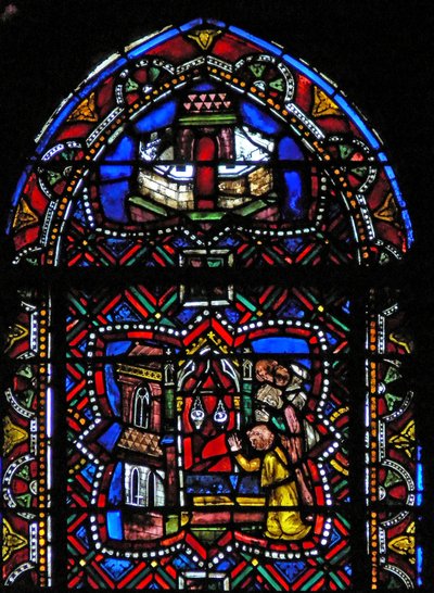 Fenster s4, das Heiligtum der Heiligen Agatha von French School