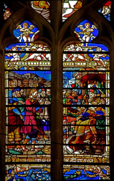 Fenster w119, Joseph vor dem Pharao von French School