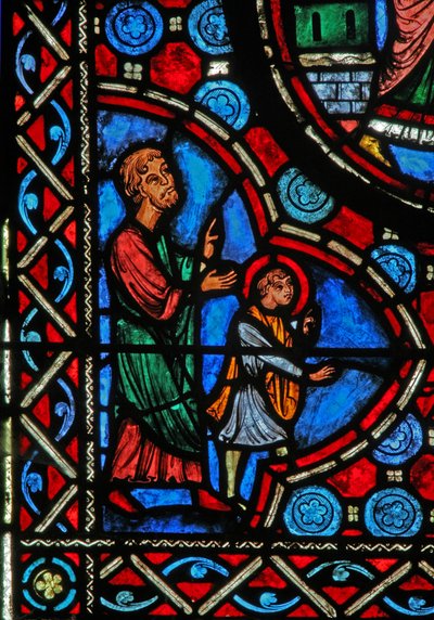 Fenster w1, Szene aus dem Leben des hl. Martin von French School
