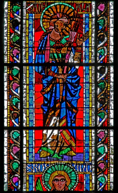 Fenster w202 mit der heiligen Attale von French School