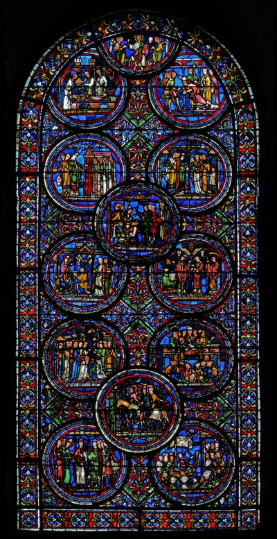 Fenster w23, Darstellung des Heiligen Thomas Becket Fensters von French School